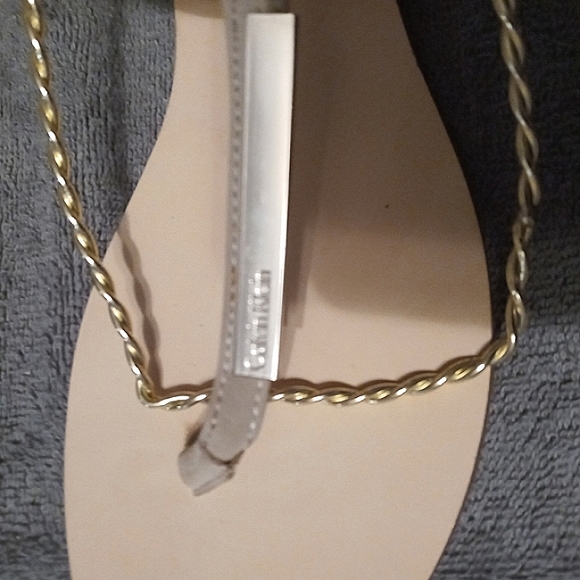 Calvin Klein Nude Gladiator Flat Sandals Size 8.5 - Picture 3 of 9
